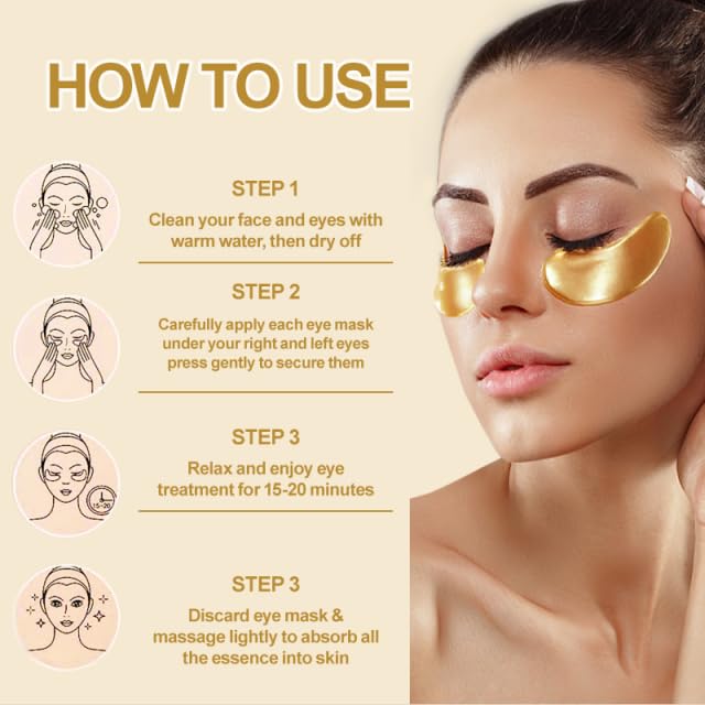 24K Gold Eye Mask 30 Pairs