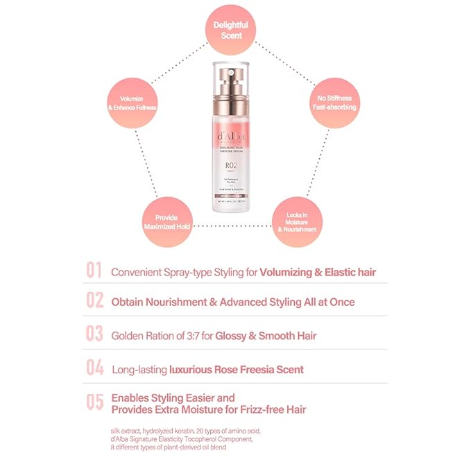 d'alba Piedmont Italian White Truffle Professional Repairing Hair Perfume Serum Fragrance (1.69 fl oz)