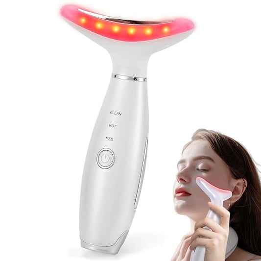 Facial Massager,Neck Face Massager Tool,3 Mode Massage with Heat,Portable Beauty Instrument for Skin Care Women Gift