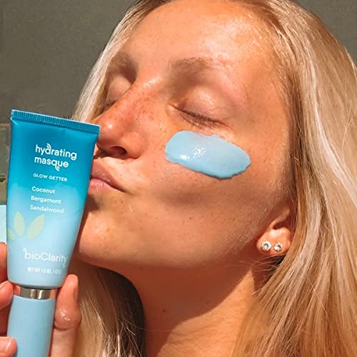 BioClarity Face Mask Set | Includes Clarifying and Hydrating Masks for Soft, Smooth, Refreshed Skin | 100% Vegan Ingredients | With Coconut, Bergamot, Sandalwood, Tea Tree, Aloe, and Floralux