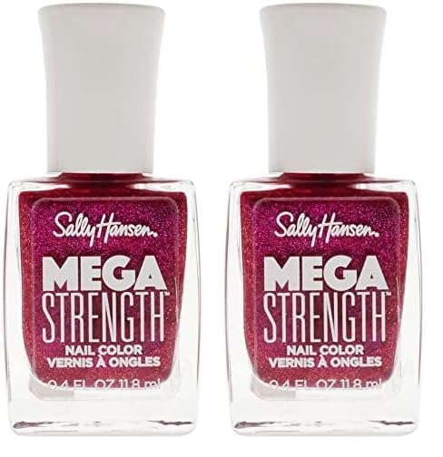 Sally Hansen Mega Strength, Here To Stay, 0.4 Fl Oz (Pack of 2)