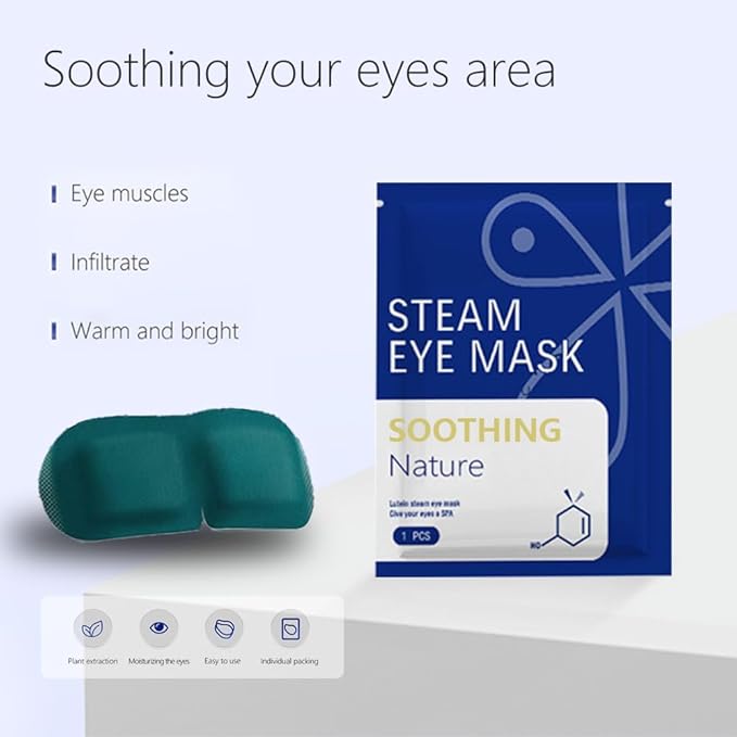Steam Eye Mask, 10/20 / 30 Packs Self-Heating Eye Mask, Eye SPA Mask, Relieve Eye Strain Fatique, Dark Circles, Puffiness, Soothing Moist Heat Eye Masks, Festivals Travel & Relaxation Gifts (20)