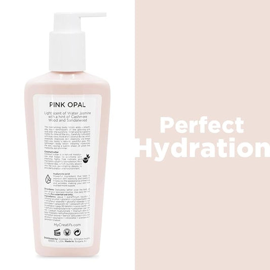 Pink Opal Moisturizing Body Lotion with Coconut Butter and Hyaluronic Acid, 8.5 fl. oz.