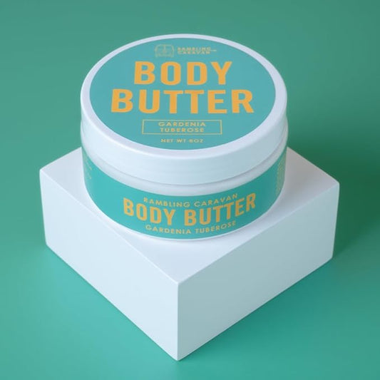 Body Butter, Gardenia Tuberose, 8oz, Body Moisturizer, Gardenia Tuberose