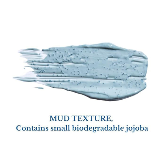 Clarifying Blue Face Mask 3.55 oz | Wash-Off, Clarifying & Exfoliating Blue Clay Face Mask With Jojoba Beads | Reduce Acne, Blackheads & Tighten Pores | Safe For All Skin Types Dry & Sensitive