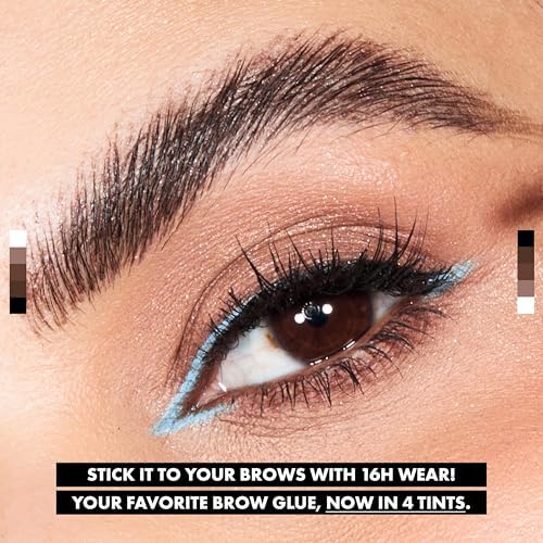 NYX PROFESSIONAL MAKEUP The Brow Glue, Extreme Hold Tinted Eyebrow Gel - Black