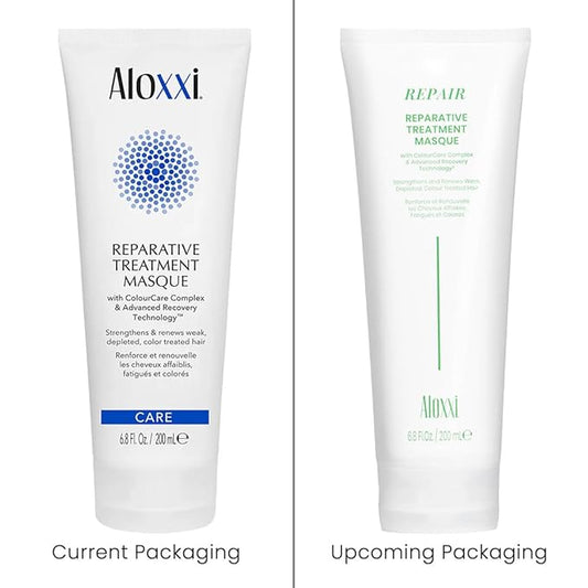 ALOXXI Repair Hair Mask for Color-Treated Hair - Hair Treatment Mask with Keratin & Peptides - Deep Treatment Masque for Dull & Damaged Hair, 6.8Fl Oz