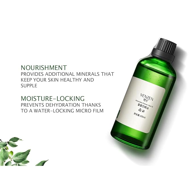 VENZEN Jojoba Oil Simmondsia Chinensis Seed Moisturizing Soothing Nourishment Skin 100 ml