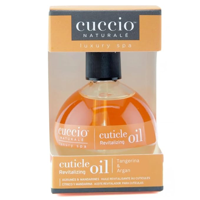 Cuccio Naturale Tangerina & Argan Cuticle Oil 2.3 oz – Revitalizing Vitamin-Enriched Nail & Cuticle Treatment, Deep Hydration with Non-Greasy Lightweight Formula