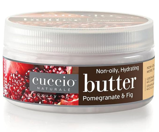 Cuccio 4 Piece Spa To Go Kit – Pomegranate & Fig – Complete Skincare Set for Exfoliation, Hydration, and Revitalization