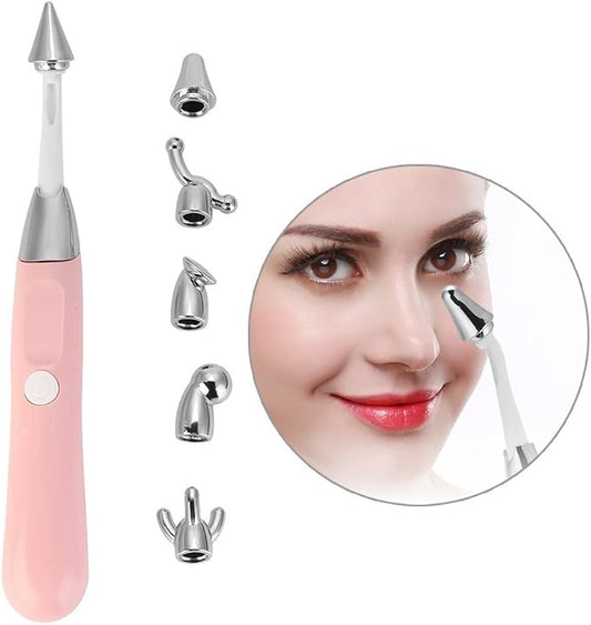 6 in 1 Electric Face Nose Massager, Body Wrinkle Tighten Skin Massage Tool