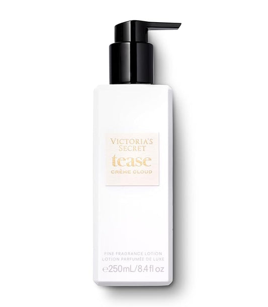 Victoria's Secret Tease Crème Cloud Fragrance Lotion, Notes of Vanilla Meringue, Santal Flower & Sheer Amber, (8.4 oz)