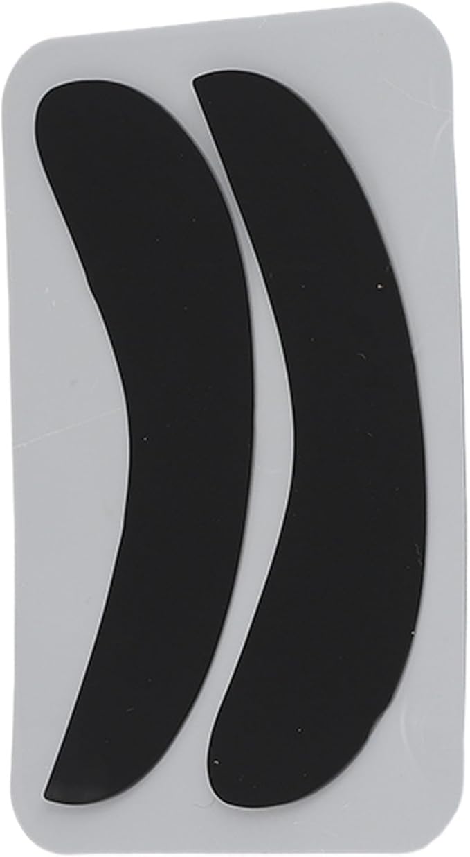 10 Pairs Half Moon Shaped Reusable Under Eye Pads for Eyelash Extension Excellent Silicone Under Eye Pads for Lash Extension with Individually Package (Black)