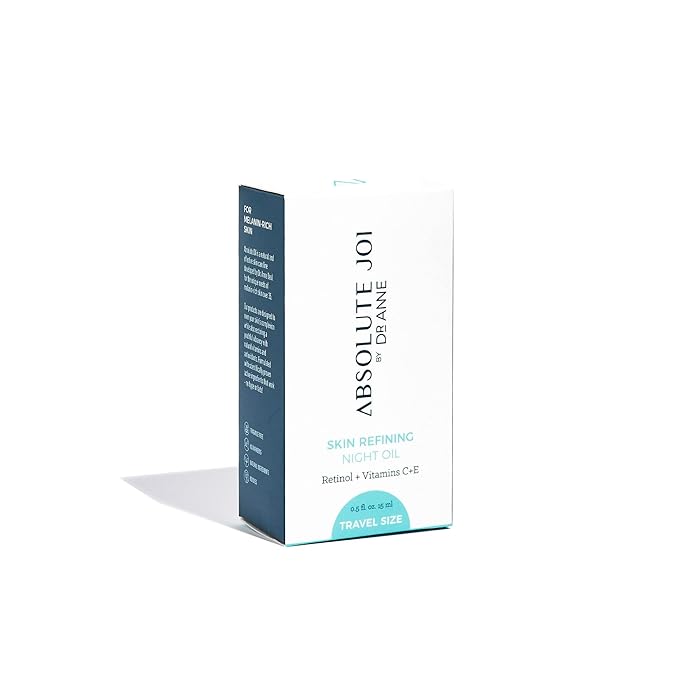 Retinol Oil Serum with Vitamin C, Skin Refining Night Oil for Fine Lines and Hyperpigmentation with Sensitive Skin Friendly Granactive Retinoid - Unscented - 0.5 Fl Oz Sample Size