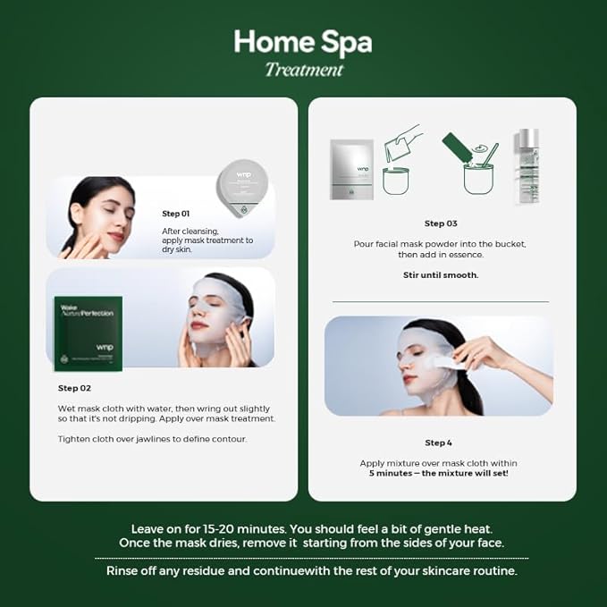 Facial Mummy Mask SPA Deep Hydration,Elasticity & Anti-Aging with 3 Types of Collagen,Self-Heating in 15 Mins,3D Lifting & Firming, Home Skincare for Tight,Youthful,Glowing Skin
