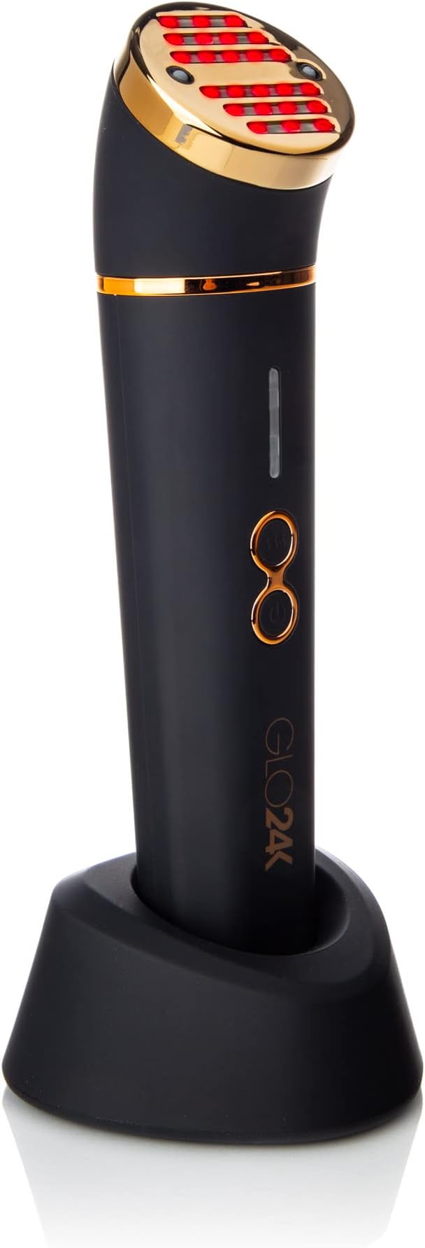 GLO24K Beauty Device for the Face. Based on Triple Action L E D, Thermal, and Vibration Technologies.