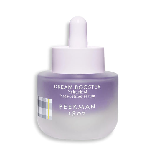 Beekman 1802 Dream Booster Bakuchiol Face Serum - Retinol Alternative for Sensitive Skin - Fine Lines & Pore Minimizer - Vegan - Fragrance Free -0.5 fl oz