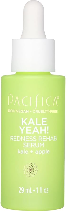Pacifica Kale Yeah! Redness Rehab Serum – Niacinamide & Super Greens Face Serum to Calm Redness, Minimize Pores & Oil, Soothing Anti-Redness for Oily/Combination Skin Vegan Dermatologist Tested