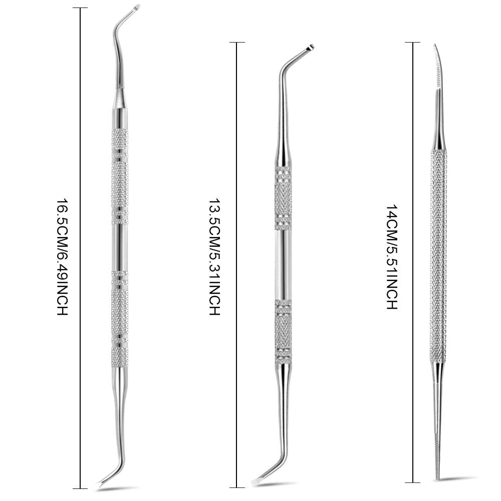 Teenitor Pedicure Tools for Feet, Toenail File and Lifters, Upgraded Professional Surgical Safe Ingrown Toenail Treatment Ingrown Toenail Removal Kit Ingrown Toenail Tool