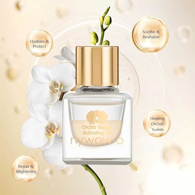 Orchid Hydration Facial Oil Revitalized Toned Treatment Repair Nourish Activating Face Oil with Pure Plant-Derived for Dry and Sensitive Skin 0.23 fl.oz