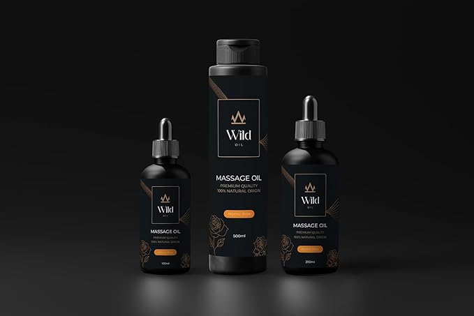 Libido Black Opium Luxurious Lavender Massage Oil Mineral, Grape Seed, Jojoba & Lavender Skin Moisturization Hair Nourishment Hydration, Elasticity, Vegan & Natural (250ml)