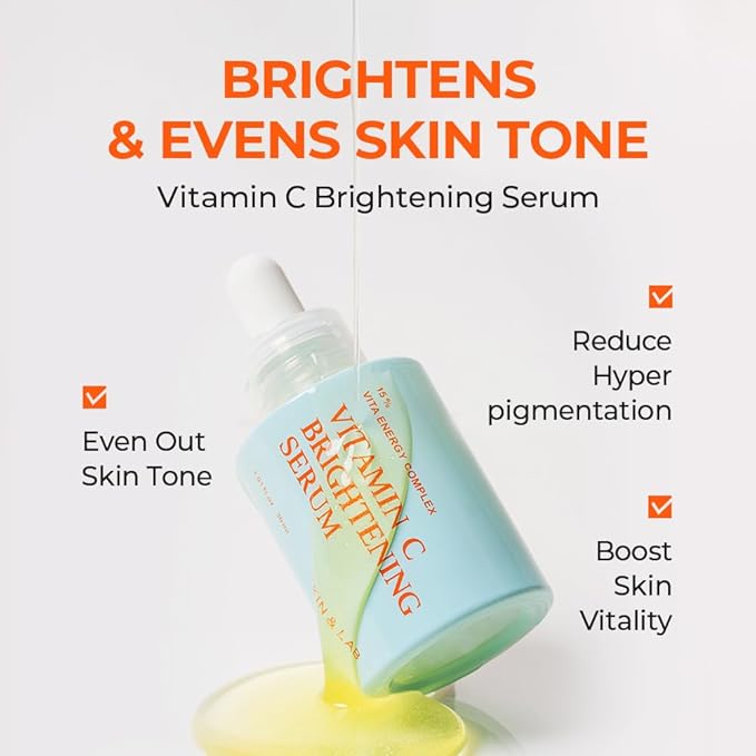 [SKIN&LAB] Essential Serum Set, Includes Vitamin C, Retinol & Niacinamide Serums – Korean Skincare Gift Set for Face – Brightening, Anti-Aging & Pore Care – 3 x 1.01 fl. oz.