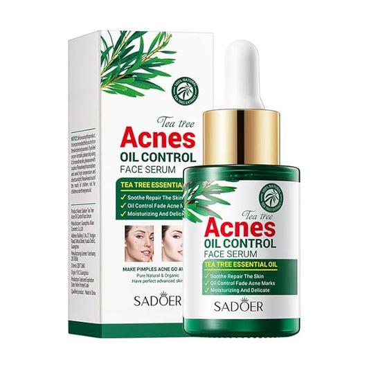 Tea Tree Oil for Face - Acne Serum - Unclog Pores, Soothe Breakouts - Blemish Spot Treatment for Smooth, Glowing Skin - Tea Tree Oil for Skin, 1.1 Fl Oz