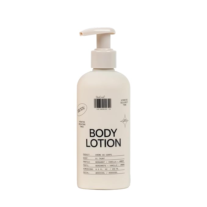 DedCool Body Lotion Taunt – Lightweight, Deeply Hydrating Formula with Ceramides, Snow Mushroom & Meadowfoam Oil, Regular/Full Size