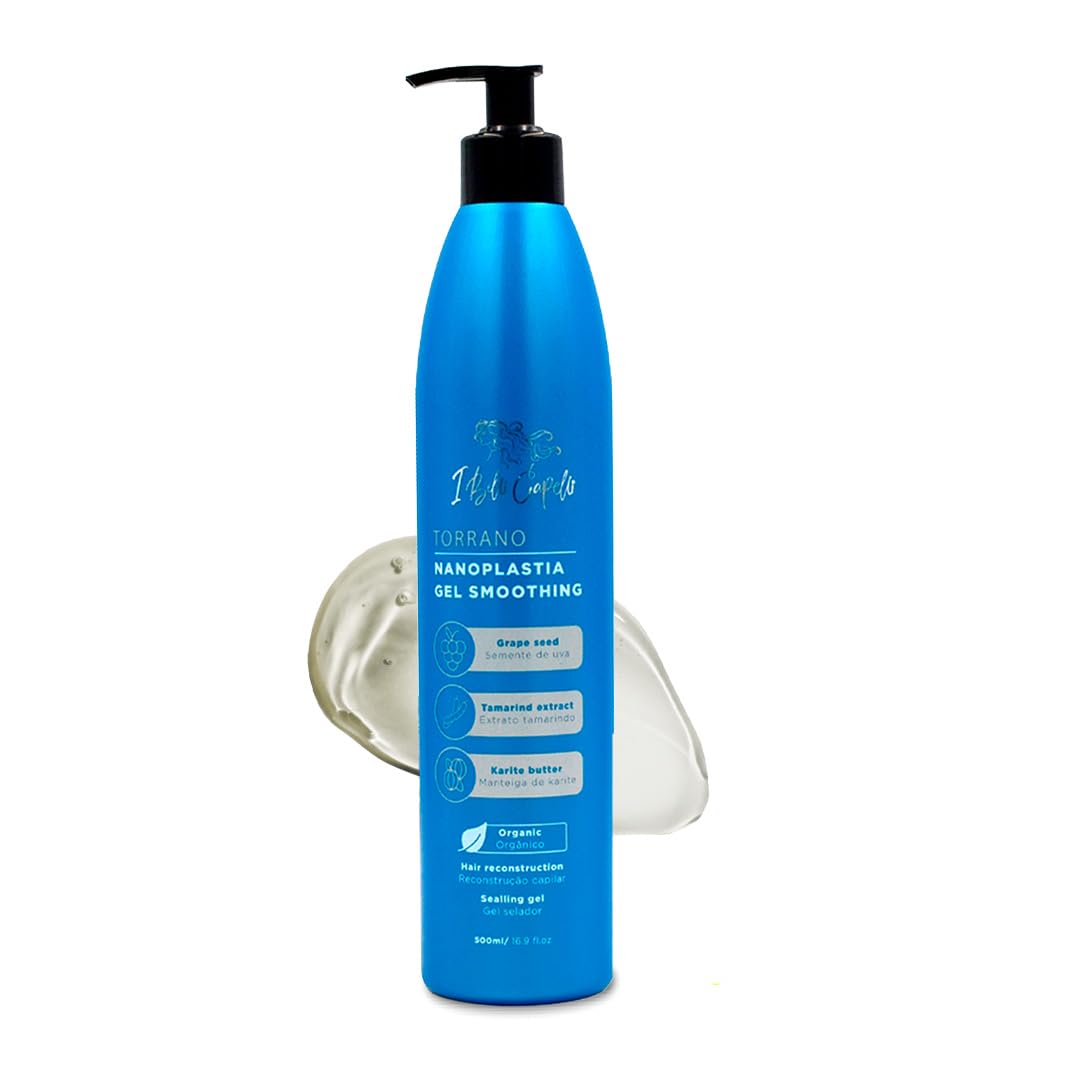 Torrano Gel Keratin Hair Treatment -Straightening in 1 Step, Formaldehyde Free-Nanoplastia Para Alisar Cabello, Keratina Organica Sin Formol Para Alisar el Pelo - Nano Keratin (500ml)