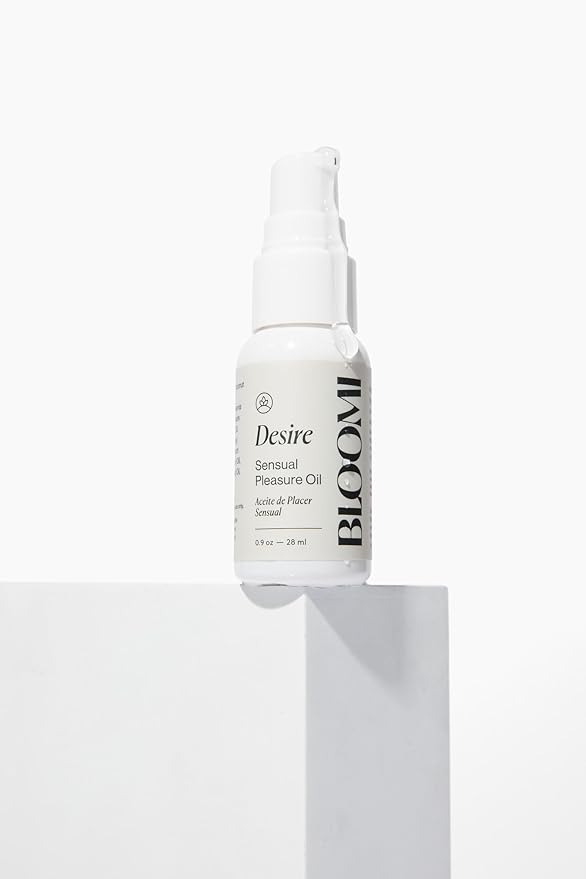 Bloomi Desire Body Oil for Date Night - Sensual Massage Oils Safe - Fragrance Free Relaxing Massage Therapy - Vegan Intimate Arousal Oil to Increase Pleasure - Natural Ingredients for Couples 0.9oz