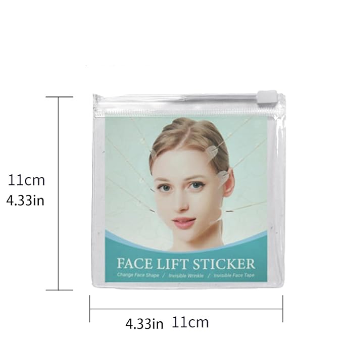Face Lifting Tape, Face Lift Tape invisible, 80PCS Japanese Face Tape for Wrinkles, Skin Facial Face Neck Tapes for Lifting Sagging Skin with Lifting Rope