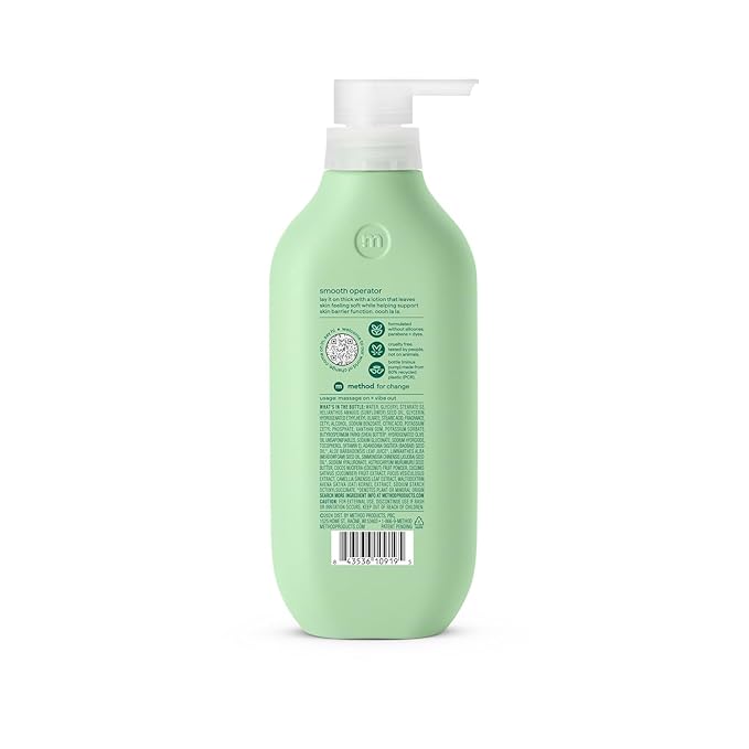 Method Body Lotion, Daily Zen, Cucumber, Seaweed + Green Tea notes, 24 Hours of Moisture, 14 oz