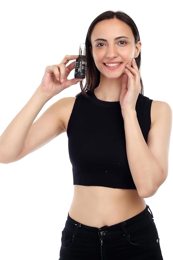 Re-Glow Face Serum for Wrinkles, Blemishes, Sunburn & Glowing Skin | Anti-Aging, Hydrating Formula | Skin Brightening & Repair Serum for All Skin Types (30ml)