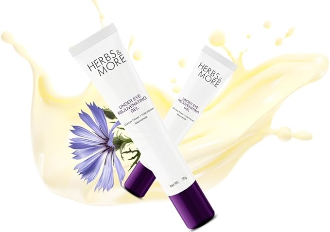 Herbs & More Under Eye Rejuvenating Gel - 20g | Reduces Dark Circles, Puffiness & Fine Lines | Hydrating & Soothing Formula