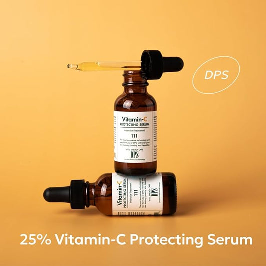DPS Pure Advanced 25% Vitamin C Serum for Face – High Potency Formula with Vitamin E, Hydrating Panthenol & Natural Antioxidants – Made in USA