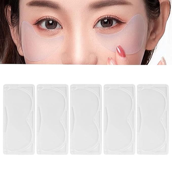 10Pcs (5Pairs) Eye Mask for DIY Face Mask Machine - Reusable Eye Patch Tray Plate Set - Portable DIY Facial Mask Machine Maker Accessory Tool