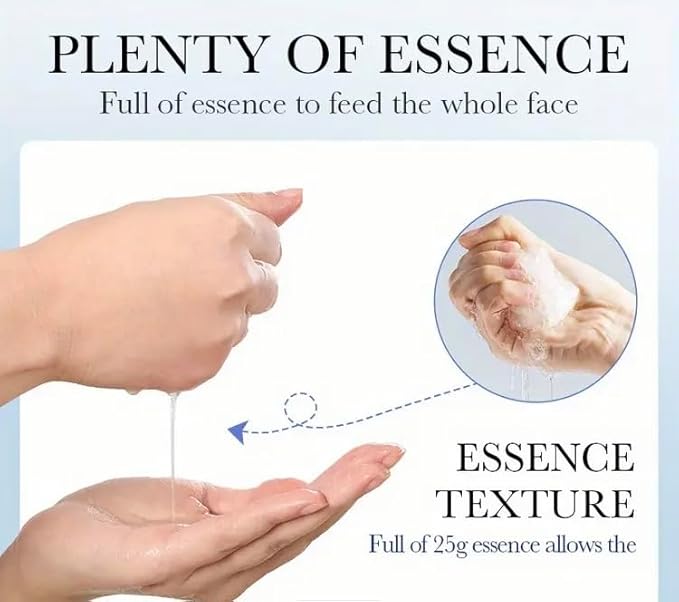 HYALURONIC ACID MOIST REJUVENATING FACIAL MASK SET 10, White