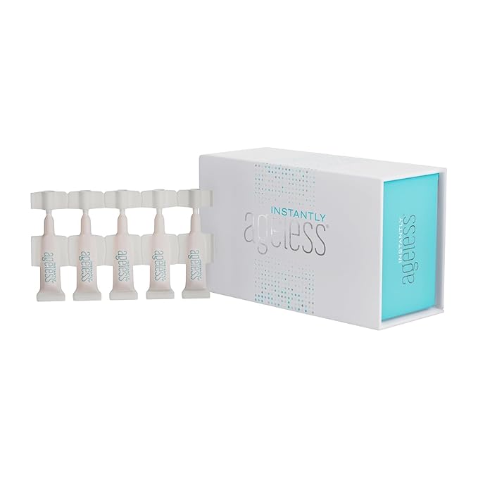 Instantly Ageless - Instant Face Lift Cream - Skin Care for Anti Aging face cream - Wrinkle Tightener - Instant Under Eye Bags Remover - Facelift in a Box of 25 Vials