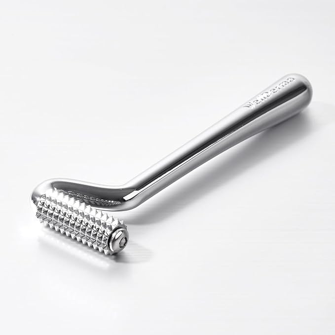 WELLDERMA Face Lifting Roller l Stainless Steel Face Roller - Face and Eye Roller, Metal Face Roller to Help Reduce Puffiness, Cooling Stainless Steel Facial Roller Massager