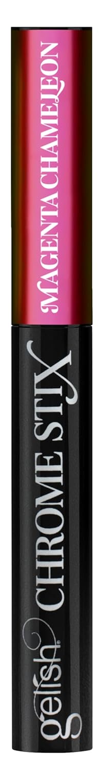 Gelish Chrome Stix, Chrome Nail Powder, Nail Art for Stunning Metallic Finish, Long-Lasting, Easy Application, Perfect for Professional and At-Home Use (Magenta Chameleon, 0.5g)