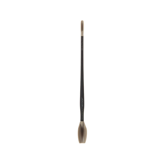 BEAUTISCOOP Pro Black/Taupe Single Dual-Scoop Beauty Tool (8" Single, PRO Black/Taupe)
