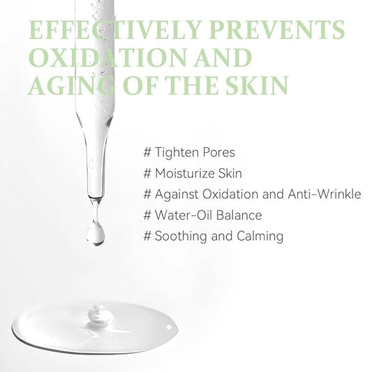 Pore Firming Ampoule, Pure Natural Herbal Extracts Face Serum, Pore Minimizer for Sebum Control and Pore Care, Gentle&Non-Irritating, Suitable for Sensitive Skin（1fl.oz）