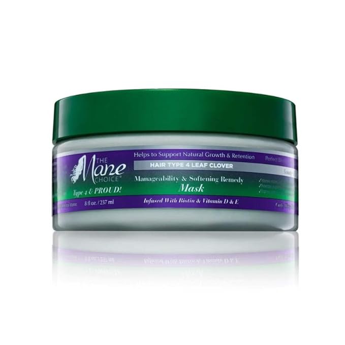 The Mane Choice - Hair Type 4 Leaf Clover: Manageability & Softening Remedy Mask,8 Fl Oz (Pack of 1)