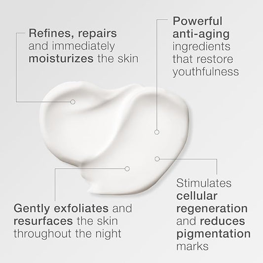 Exclusive Cellular Night Refine & Repair Cream | Youth-Boosting Overnight Moisturizer | Tripeptide & Cell Renewing Complex | Reduces Pigmentation & Wrinkles (1.7 Oz / 50 mL)