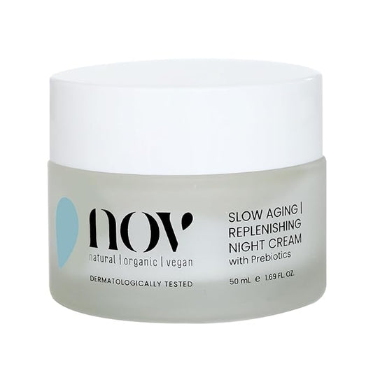 Slow Aging Replenishing Night Cream - Face Moisturizer with Rose Hip Oil - Moisturizer Face Cream to Reduce Fine Lines and Aging Spots - 1.69 oz