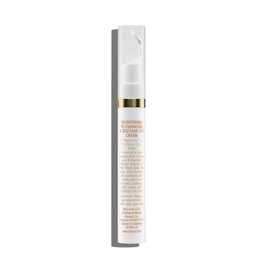 Hylunia Intensive Repair Eye Cream – Hydrating & Firming with Peptides, Vitamin C & Hyaluronic Acid – Reduces Dark Circles, Puffiness & Fine Lines – Lightweight, Vegan, Clean Skincare