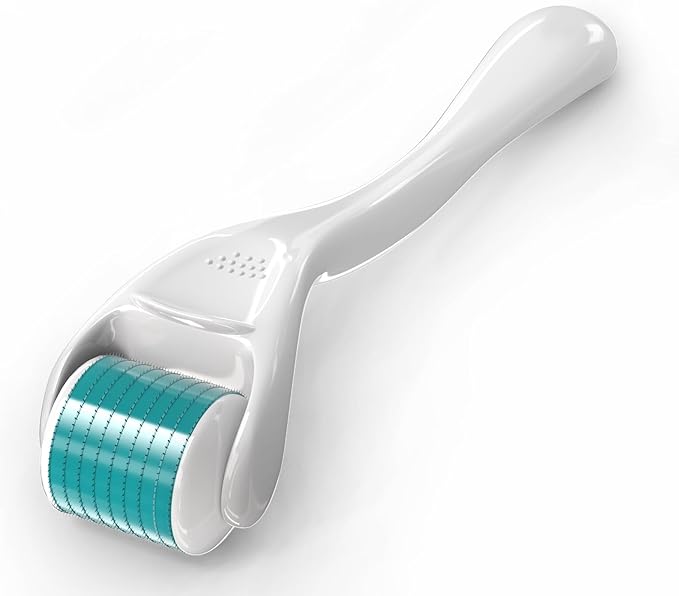 Derma Roller for Hair Beard Facial Skin Face Body Scalp 540 Titanium Microneedle for Men Women 0.25mm Cosmetic Beauty Instrument for Home Use with Storage Case