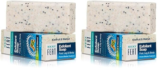 Kiwifruit and Walnut Foot Scrub Soap, 5.2 Fl. oz. (Pack of 2)