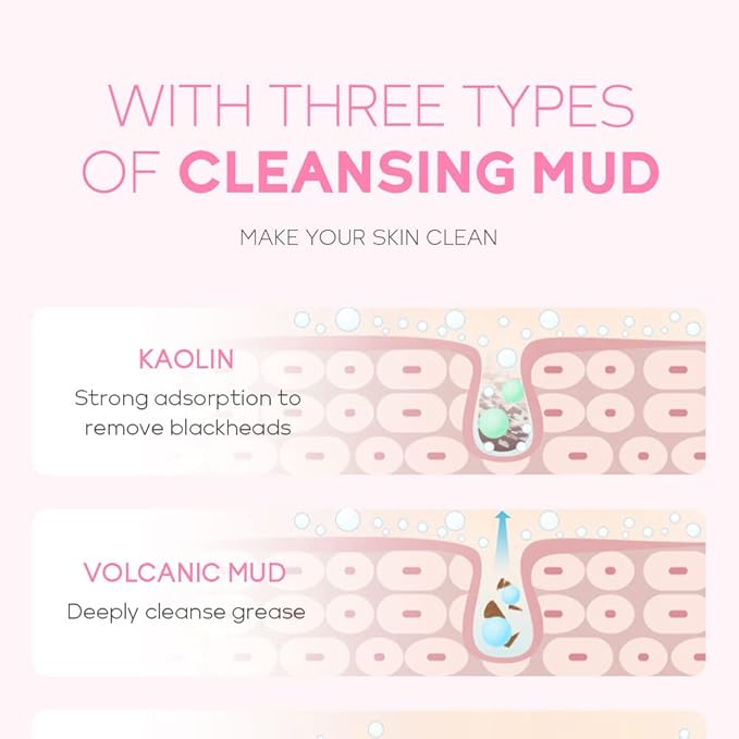 1 Pack Of 20 PCS Japan Flower Individual Package Facial Mud Mask, Deep Cleansing Refining Skin, Even Skin Complexion, Purifying Mud Mask Clay Mask