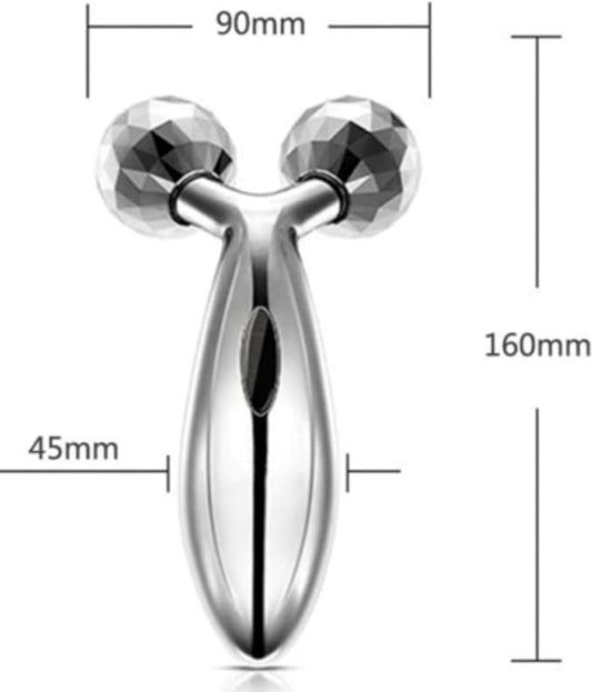 3D Daimond Cut Manual 360 Rotate Facial Massager Tool| Gua Sha Facial Skin Lifting,Reduces Eye Puffiness Anti Aging & Wrinkle Reducer| Helps in Skin Tightening, Blood Circulation